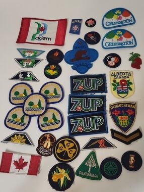 Vintage Scouts Canada Patches & Badges Mixed Lot Alberta Saskatchewan